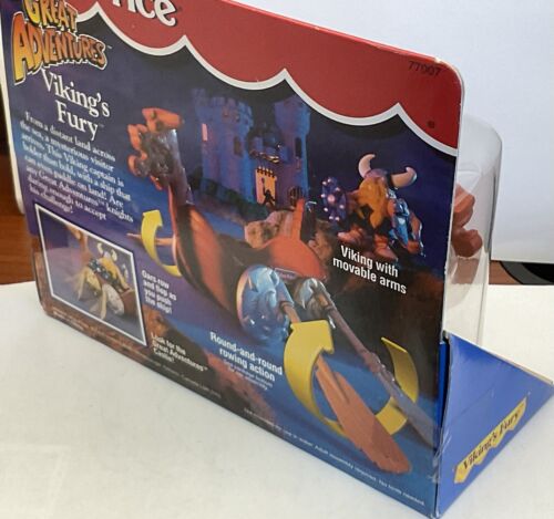 Fisher Price Great Adventures - Vikings Fury Real Rowing Action 1996 Sealed - Picture 15 of 16