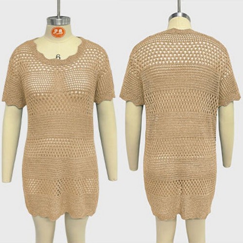 Fashion Beach Dress Summer Women Crochet Hollow Cover-up Bikini Swimsuit Knitted - Picture 20 of 24