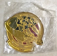 STS-51-L CHALLENGER SPACE SHUTTLE EMBLEM GEL TOKEN IN ORIGINAL SEALED BAG