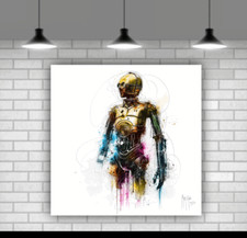 Star Wars CP30 Patrice Murciano Home Décor Canvas Wall Art Framed Ready To Hang