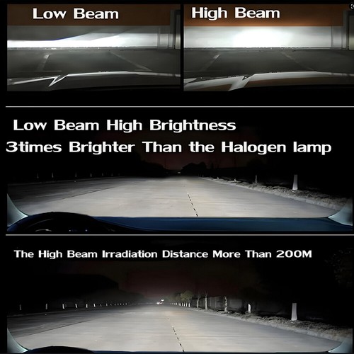 For Ram 2500 SLT Crew Cab Pickup 2019-2023 LED Headlight High Low Fog Lamp Bulbs - Picture 6 of 18