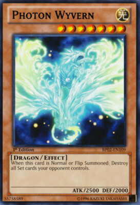 Photon Wyvern - BP02-EN109 - Rare - Unlimited Edition x3 - Near Mint