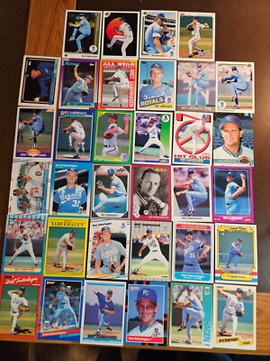 BRET SABERHAGEN - **Lot of 34 All Different** - Royals - All NRMT-MINT