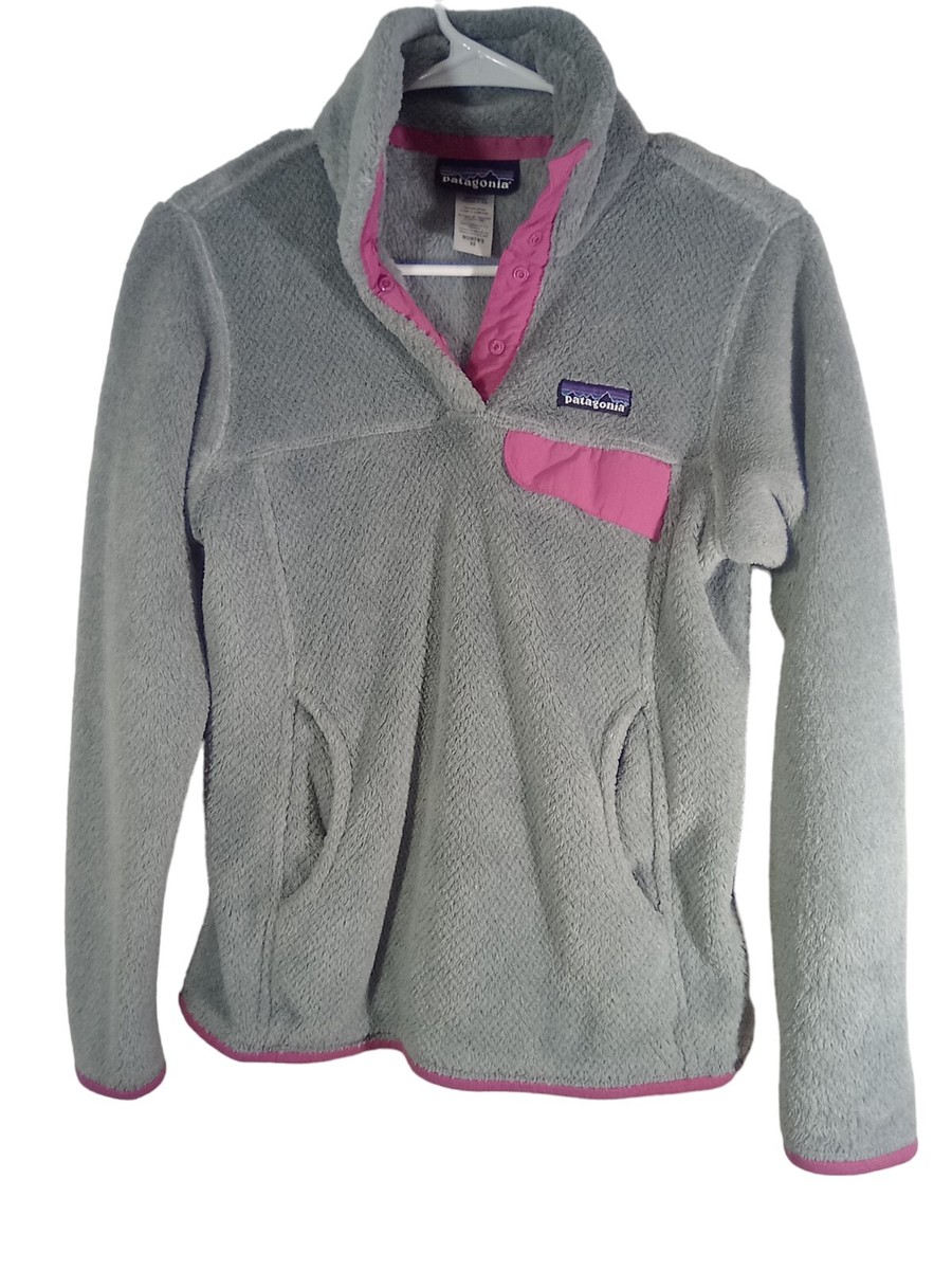 Patagonia Synchilla Snap T Fleece Pullover Gray Pink XS | eBay