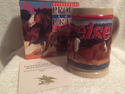 Budweiser Clydesdales Proud And Free Stein CS223
