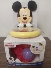 Disney Mickey Mouse Bath Basketball Hoop Toy, Wall Suction Cup, Floating Balls