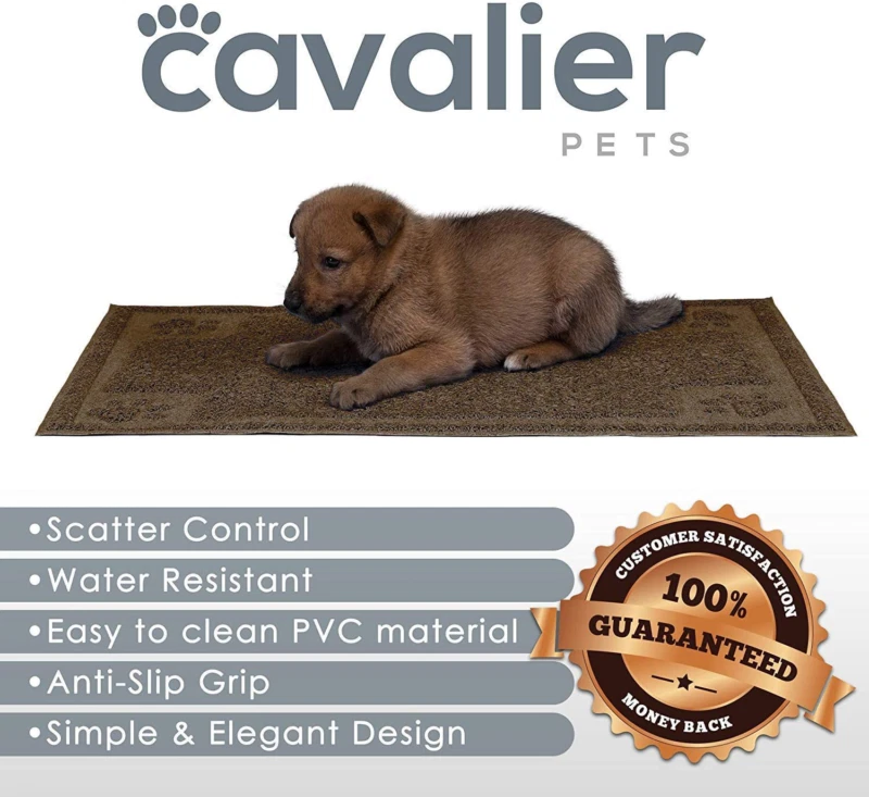 Cavalier Pets, Dog Bowl Mat for Cat and Dog Bowls, Silicone Non-Slip  Absorbent Waterproof Dog Food Mat, Easy to Clean, Unique Paw Design