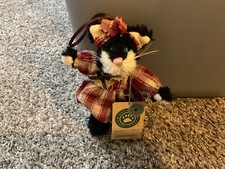 Boyds Bears Espresso Frisky Black Kitty Cat with Dress and Tags Stuffed 1999