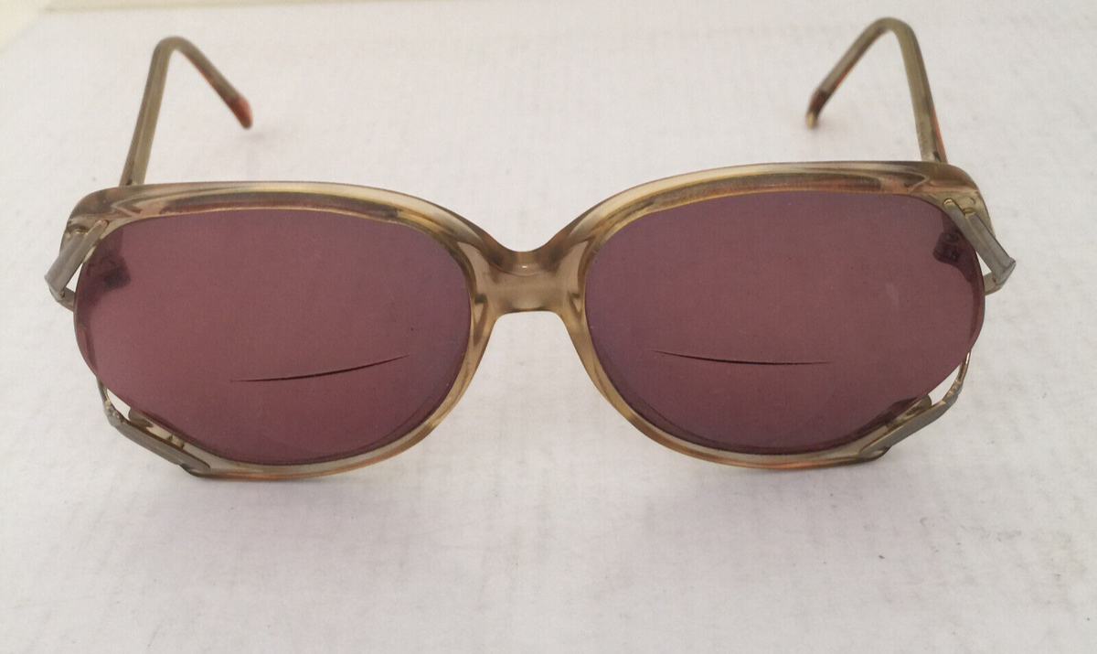 Vintage rare 80s gold details Sunglasses size 56 [] 16 125 made in