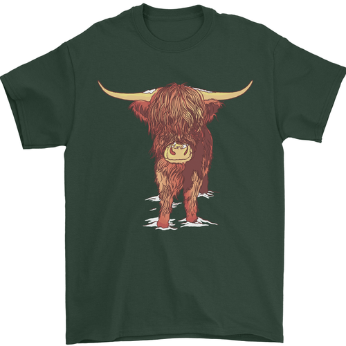 Highland Cattle Cow Scotland Scottish Mens T-Shirt 100% Cotton - 第 38/106 張圖片