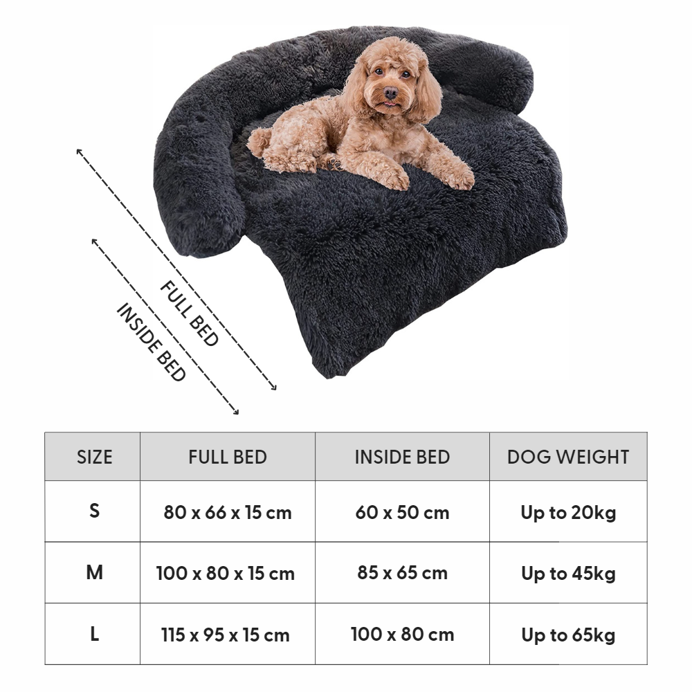 Sofa Dog Bed Couch Furniture Protector, Calming AntiAnxiety w