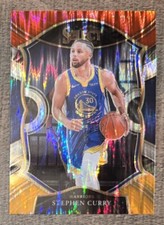 2020-21 Panini Select Stephen Curry Red White Orange Flash #57 CAP104 LOOKS GEM!