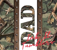 Dad Sublimation Print for 20oz Tumbler, Heat Transfer Image, Ready To Press