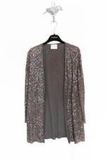 Frank Usher Vintage Chocolate Brown Long Sleeve Jacket / Coat Size 8 / Small