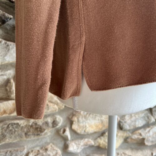 J. JILL Pullover. 100% Baumwolle, Camel, Pullover, Rundhalsausschnitt, Petite, Gr. X-Small XS - Bild 3 von 10