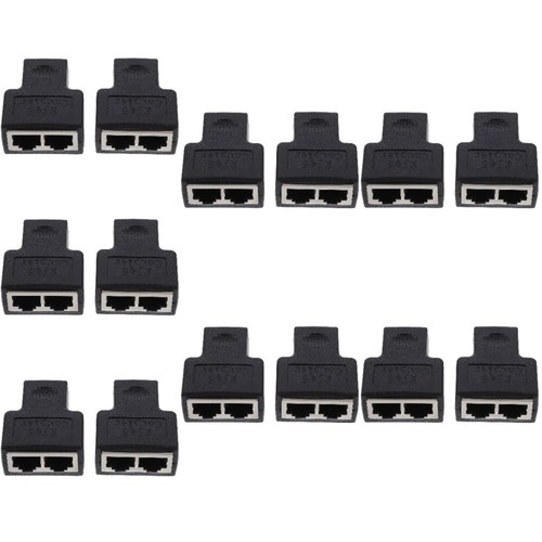 7 PCS One- -point Conversion Head Travel Ethernet Plugs Cable Splitter