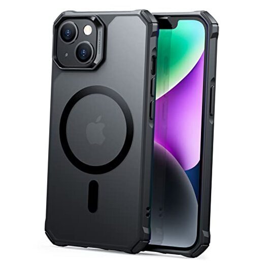 for iPhone 14 Case/iPhone 13 Case, Compatible with iPhone 14/13 Black-B