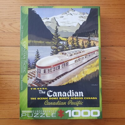NEW SEALED Eurographics Canadian Pacific Railroad 1000 Piece Jigsaw Puzzle NICE