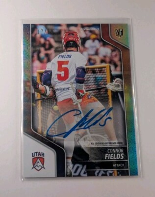 Connor Fields 2024 Premier Lacrosse League PLL #32 Blue AUTO #17 /99