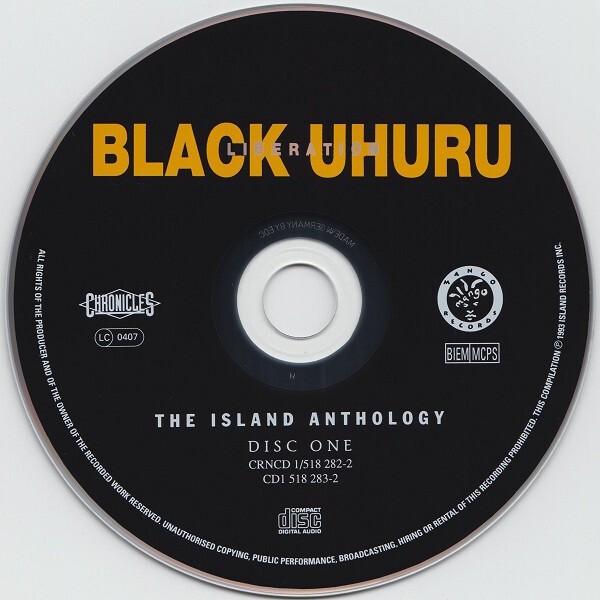 CD Reggae Black Uhuru Liberation: The Island Anthology 2xCD