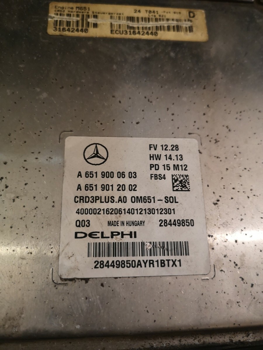 MERCEDES C220 2014-2018 M651 ENGINE ECU A6519000603 | eBay