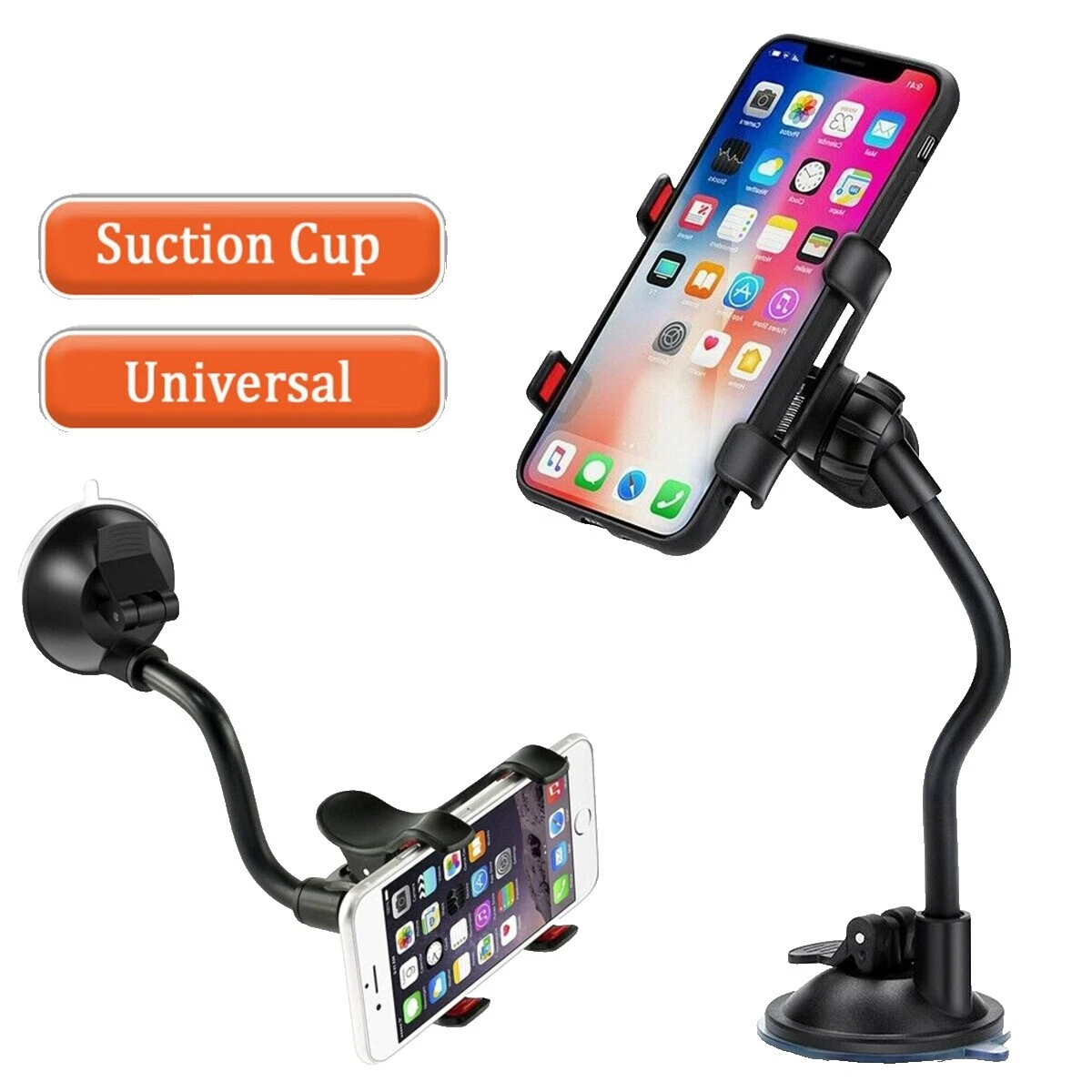 Ventosa montajes y soportes para teléfonos celulares Negro Para Philips