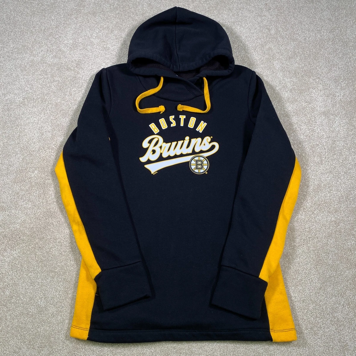 Boston Bruins Sweatshirt Women Small Adult Black NHL Hockey