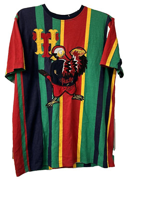 HUSTLE TODAY Live Wealthy Tomorrow Embroidered Tee Shirt Lg.