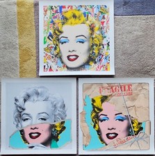 Mr Brainwash POPfolio NUMBERED 3 piece set Marilyn Monroe MBW Hand signed COA