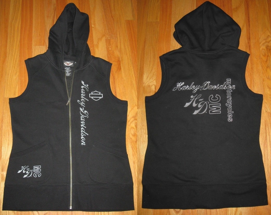 harley davidson hoodie vest