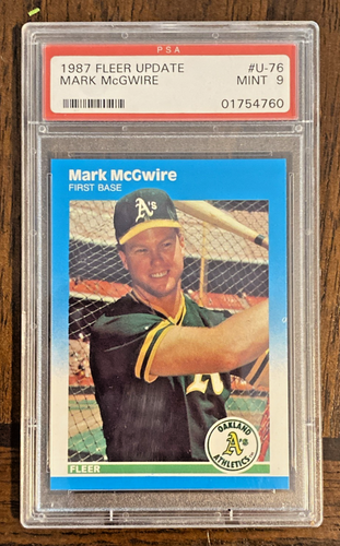 Mark McGwire PSA 9 1987 Fleer Update #U-76 Rookie Baseballkarte - Bild 4 von 9