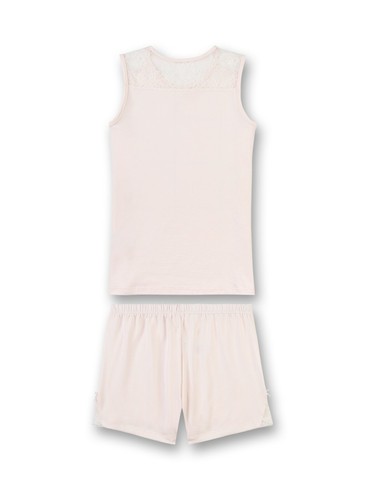 Girl Shorty, short Pyjamas, Rose Classy with Lace V.Sanetta gr.164