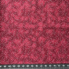 Fabric Traditions Patriotic Small White Star Toss on Red YARD