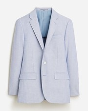 J.Crew Mens Ludlow Slim-fit suit jacket Portuguese cotton oxford Size 34S BV111