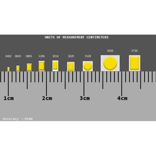 10 x 12v 0603 1608 Oro Amarillo Nano SMD LED Luz Precableada Plomos Soldados 9v - Imagen 4 de 4