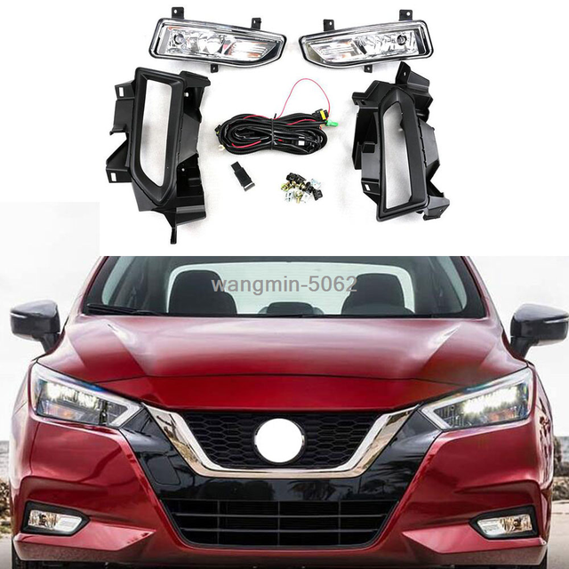fit for nissan versa sunny 20202021 halogen front fog