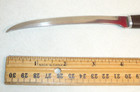 Vintage Imperial Scalloped Utility Knife Stainless Japan 8.75" w/ Brown Handle — photo 7