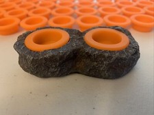 Orange 1/4 Oz Gecko Reptile Trantula Silicone Cups With Holder Like Beer Savers