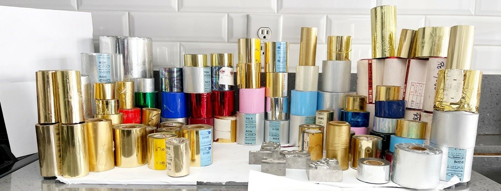 KWIKPRINT KINGSLEY TIPPER KWIK PRINT Hot Stamp Stamping Printing Foil Roll LOT