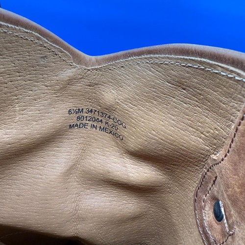 Frye Melissa Button Lug Tall Riding Boots 3471374-COG Women's 6.5M Brown Leather - Picture 10 of 12