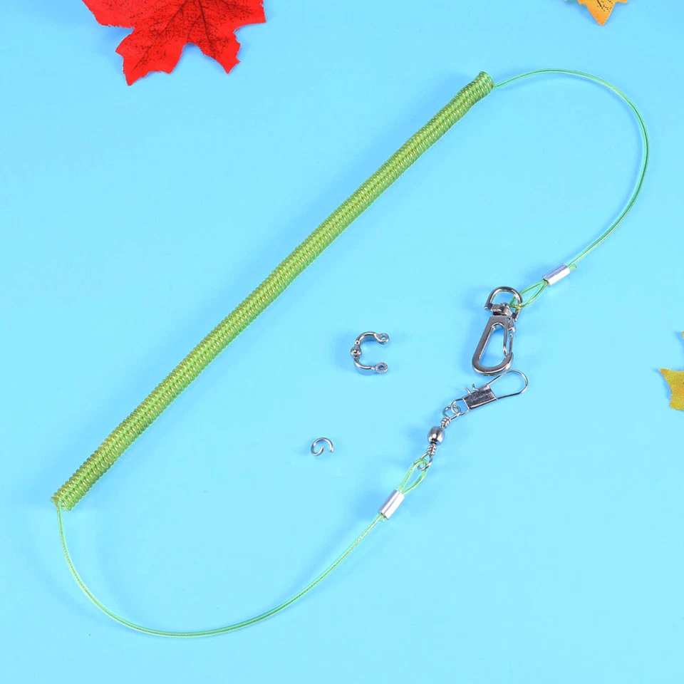 Correa ajustable para pájaros cuerda de entrenamiento arnés de vuelo cuerda elástica anti mordida Foto 3 de 4