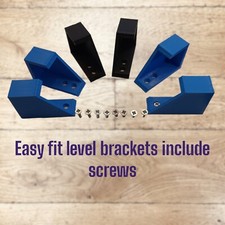 Pack of 2  3D Printed Spirit Level Brackets/ Holders (includes screws &free post