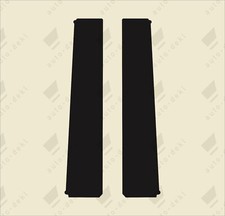 Fits Peugeot 306 GTI-6 S16 XSI XS - TEXTURED BLACK 3dr B Pillar Vinyl Decals NEW