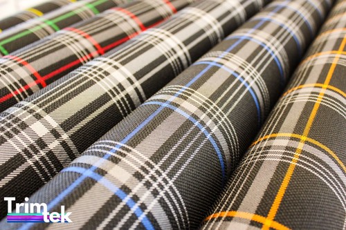 Golf GTI Plaid/Tartan Seat upholstery - Grey sold by the meter - Aus Stock - Picture 7 of 7
