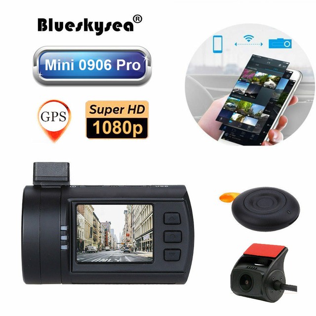 mini 0906 4k wifi 2ch dual gps dashcam