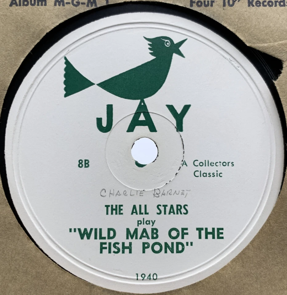 The All Stars 78 RPM Record Charlie Barnet Jay Night & Day Wild Mab Of Fish Pond Foto 2 de 4