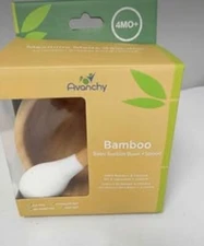Bamboo Baby Suction Bowl And Spoon Gift Set