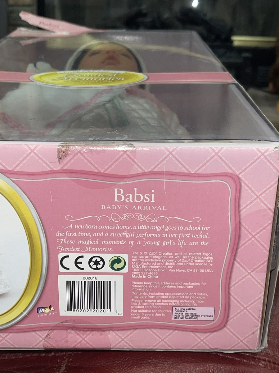 Zapf Creations Fondest Memories Collection Baby Babsi Doll Rolanda