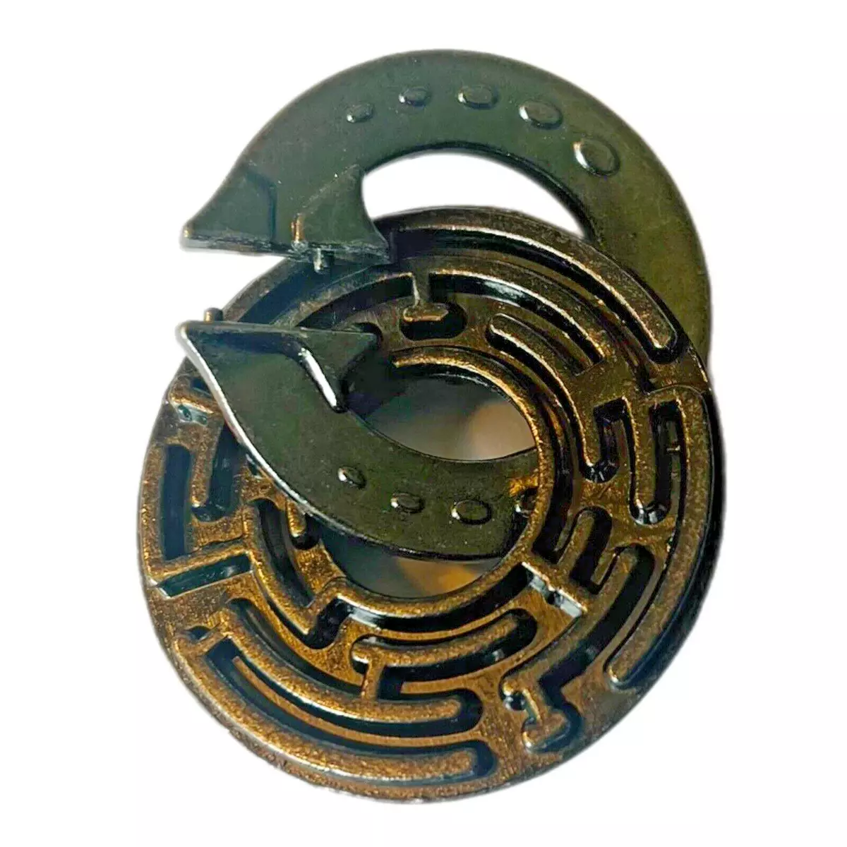 Tunnel Escape Brain Teaser Metal Connect Twist Hook Kid Groove Maze Adult Puzzle