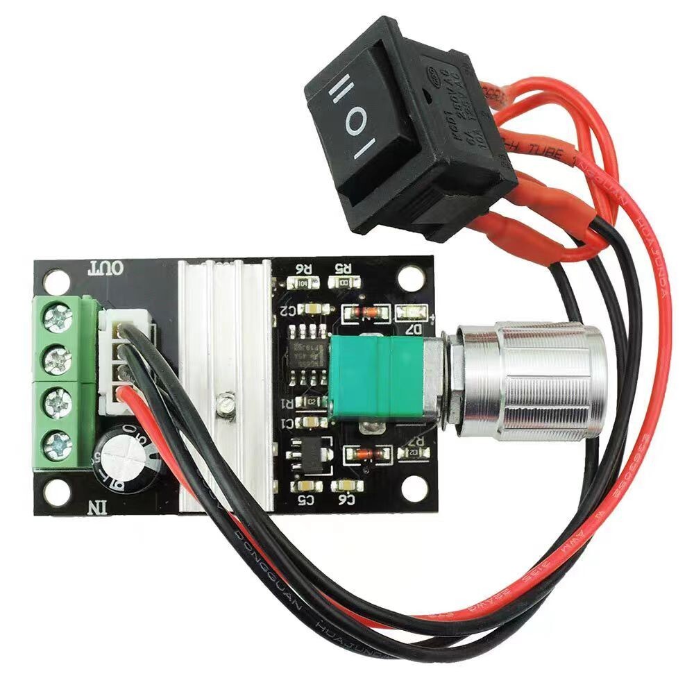 PWM DC-Motorregler 1203BB – 6V/12V/24V/28V, 80W, 3A, Einstellbar & Reversierbar